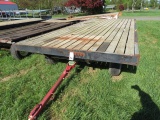 STOLZFUS 9' X 20' WOOD DECK FARM WAGON