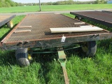 STOLZFUS 8' X 18' METAL-GRATING DECK FARM WAGON