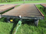 STOLZFUS 8' X 18' METAL-GRATING DECK FARM WAGON