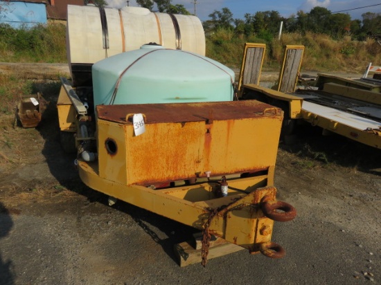 1987 EAGLE TANDEM AXLE TRAILER WITH PUMP AND (2) TANKS, VIN 1120AP208HS050229 (OUTSIDE)