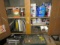 ASSORTED CONTENTS OF CABINET AND PAINT SUPPLIES