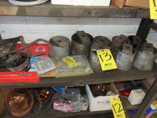 ASSORTED FILTER SOCKETS, EXHAUST CLAMPS AND MISCELLANEOUS