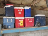 (7) ASSORTED COOLERS