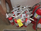 (13) FIRE EXTINGUISHERS WITH WALL MOUNTS (CHGD TO 2021)