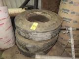 (3) FIRESTONE FD690 TIRES WITH RIMS (11R22.5 14PR)