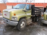 2005 GMC C6500 DUALLY SA 12 FT. STAKEBODY TRUCK, VIN 1GDJ6C1C55F524824, 12 FT. STEEL STAKEBODY...