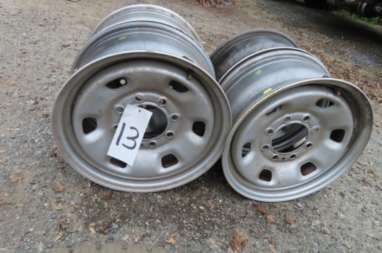 (4) ALUMINUM RIMS