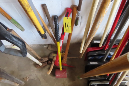 SLEDGE MALLET, PICK AXES, AXES, AND SLEDGE HAMMERS