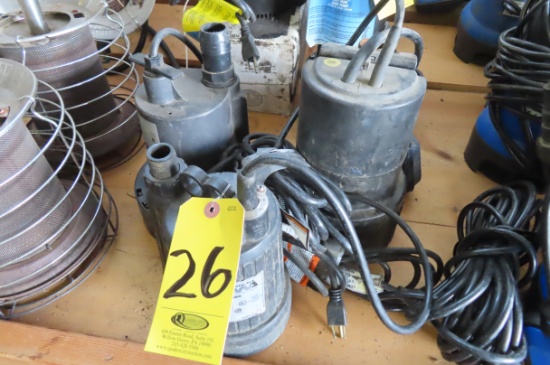 (3) SUBMERSIBLE PUMPS