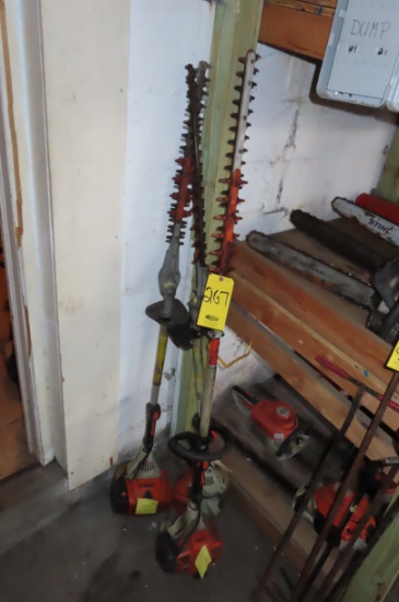(3) EXTENDED HEDGE TRIMMERS (NEED REPAIR)
