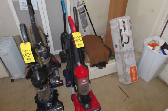 (3) VACUUM CLEANERS