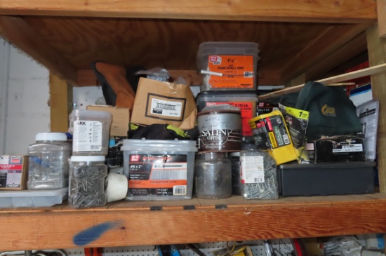 2 SECTIONS OF ASST. HARDWARE AND FASTENERS