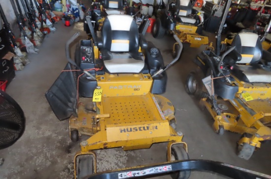 2015 HUSTLER 933481 FASTRAK SD 0 TURN MOWER WITH 48 IN. BOTTOM MOUNT DECK, S/N 15052701 (195 HOURS)