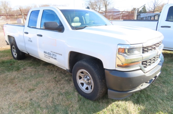 2016 CHEVROLET SILVERADO 1500 CREW CAB 4X4 PICK-UP, VIN 1GCVKNEC6GZ102585…