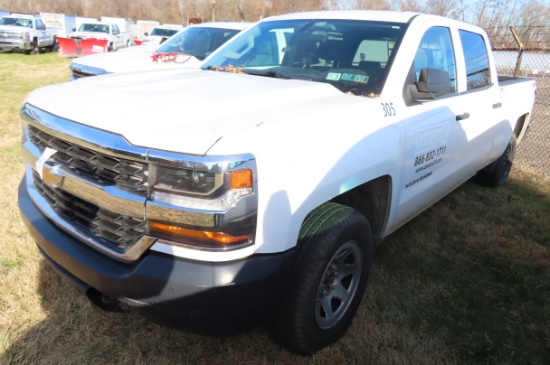 2016 CHEVROLET SILVERADO 1500 CREW CAB 4X4 PICK-UP, VIN 3GCUKNEC0GG120723…
