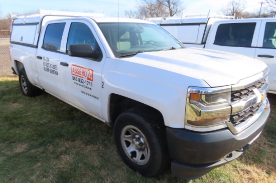 2016 CHEVROLET SILVERADO 1500 CREW CAB 4X4 PICK-UP, VIN 3GCUKNEC6GG135646…