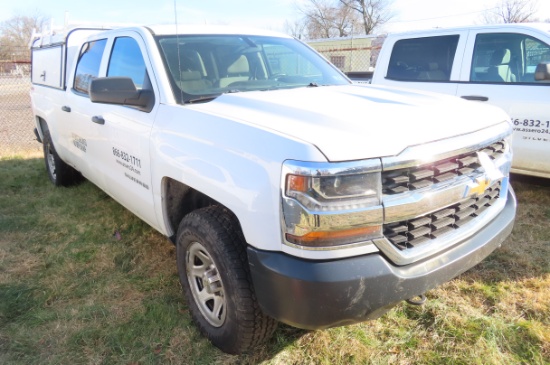 2016 CHEVROLET SILVERADO 1500 CREW CAB 4X4 PICK-UP, VIN 3GCUKNEC2GG237686…