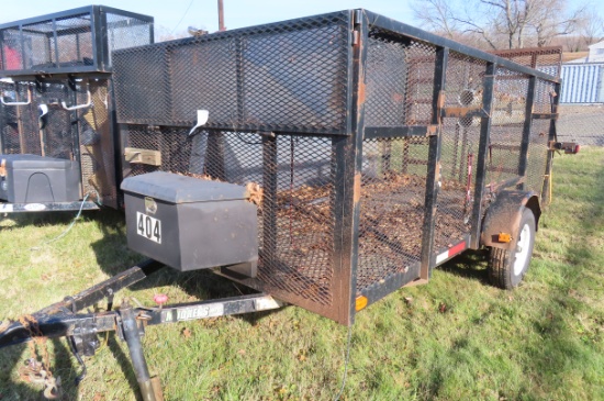 2016 MUDHENS SA 12 FT, STEEL MESH ENCLOSED UTILITY TRAILER, VIN 1M9SF1617HM505015…