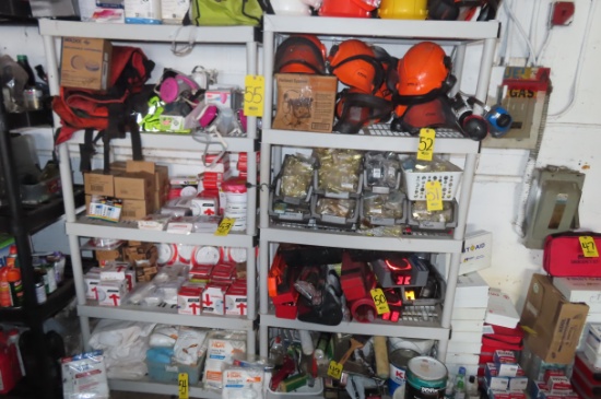 (4) PLASTIC SHELF UNITS