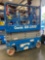 2017 GENIE GS-1930 ELECTRIC SCISSOR LIFT, SELF PROPELLED, SLIDE OUT WORK PLATFORM, BUILT IN BATTERY