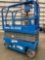 GENIE GS1930 SCISSOR LIFT, SELF PROPELLED, 19' PLATFORM HEIGHT, BUILT IN BATTERY CHARGER, SLIDE OUT