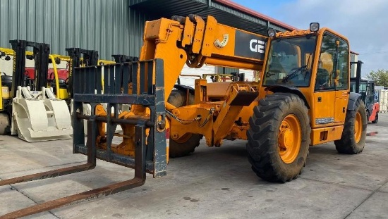 GEHL DL-10H...10,000 LB CAPACITY TELESCOPIC FORKLIFT, DIESEL, 4X4, OUTRIGGERS, 7,251 HOURS SHOWING, 