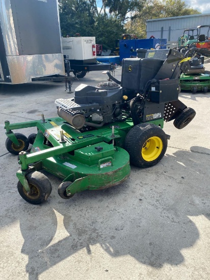 2016 JOHN DEERE WHP52A STAND ON MOWER, 52" DECK, GAS POWERED, RUNS AND OPERATES