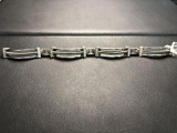 UNUSED .91CT DIAMOND BRACELET SET IN 18KT WHITE GOLD