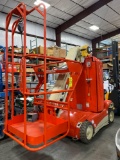 HAULOTTE ELECTRIC MAN LIFT, BUILT-IN BATTERY CHARGER, RUNS SND OPERATES, 175 HOURS SHOWING