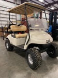 EZGO TXT48 GOLF CART, LIFTED, 4 SEATER, FOLD UP BED, GOOD BATTERIES, NOT RUNNING