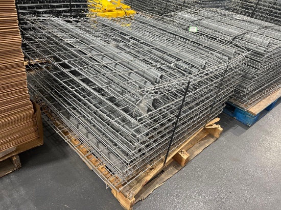 PALLET OF APPROX. 21 WIRE GRATES FOR PALLET RACKING, APPROX. DIMENSIONS 43" X 45"