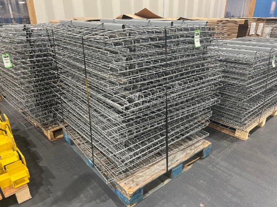 PALLET OF APPROX. 43 WIRE GRATES FOR PALLET RACKING, APPROX. DIMENSIONS 43" X 45"