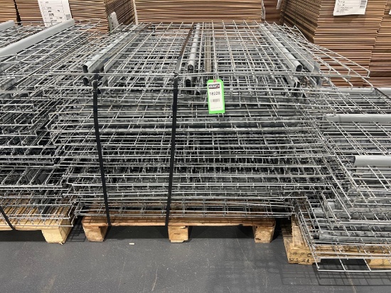 PALLET OF APPROX. 30 WIRE GRATES FOR PALLET RACKING, APPROX. DIMENSIONS 43" X 45"
