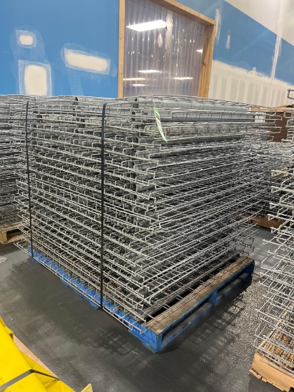 PALLET OF APPROX. 39 WIRE GRATES FOR PALLET RACKING, APPROX. DIMENSIONS 43" X 45"