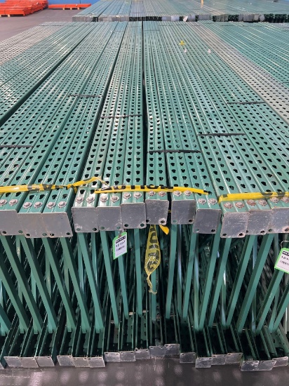 QTY) 6 PALLET RACK UP RIGHTS, 16'