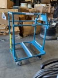 DOLLY CART ON WHEEL, APPROX 30€ W x 40€ L x 53€ H 