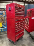 WATERLOO TRAXX INDUSTRIAL PARTS CABINET / TOOL BOX ON WHEELS WITH CONTENTS , APPROX 30€ W x 18€ L