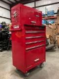 PROTO PROFESSIONAL INDUSTRIAL PARTS CABINET / TOOL BOX ON WHEELS WITH CONTENTS , APPROX 30€ W x ...