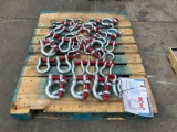 UNUSED SKLP SCREW PIN ANCHOR SHACKLES , APPROX 38PC