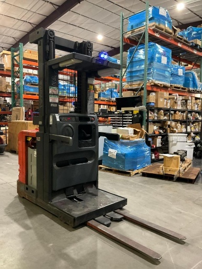 TOYOTA ORDER PICKER MODEL 6BPU15, ELECTRIC, APPROX MAX CAPACITY 3000LBS, APPROX MAX HEIGHT 240in,...
