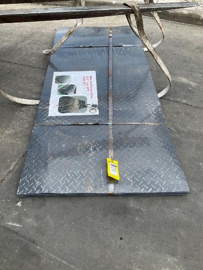UNUSED STEEL DIAMOND PLATE, APPROX 39.37IN x 7.87FT , APPROX 70 PIECES