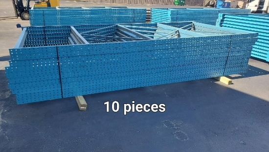 QTY 10 UPRIGHTS FOR PALLET RACK