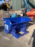 UNUSED 1.5 CU YARD SELF DUMPING HOPPER WITH FORK POCKETS