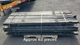 BLACK TRACKING FOR PALLETRACK, APPROXIMATELY 63 PIECES TOTAL