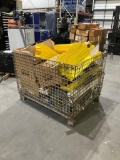 ( 1 ) WIRE COLLAPSABLE CRATE WITH MISC CONTENT, 40