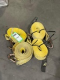 ( 4 ) WOOD TUFF TOW HEAVY DUTY RATCHET TIE DOWNS, APPROX RATED CAPACITY 15,000LBS