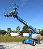 GENIE BOOMLIFT MODEL S60, DIESEL ,MAX PLATFORM HEIGHT 60FT, MAX REACH 50FT, 4x4, RUNS AND OPERATES