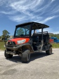 KUBOTA RTV-X1140 UTV, DIESEL, 4x4, CREW CAB, MANUAL DUMP BED, HITCH, BILL OF SALE ONLY, RUNS AND