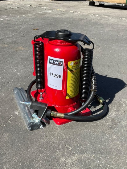 UNUSED ATE PRO USA 20 TON AIR HYDRAULIC BOTTLE JACK..., APPROXIMATELY 44000 LBS