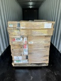 PALLET OF ELECTRICAL PANELS & BREAKER BOXES PLUS MORE MISC ELECTRICAL PARTS, UNKNOWN WORKING